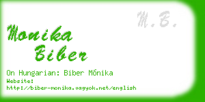monika biber business card